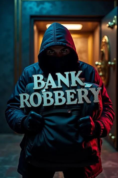 Here’s a prompt for a captivating YouTube thumbnail:

"Create a high-intensity YouTube thumbnail for a video titled Bank Robbery. Show a close-up of a masked robber holding a duffle bag filled with money, with bank vault doors in the background slightly aj...