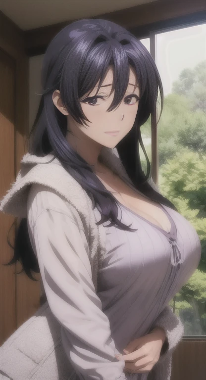 Akeno Himejima, glaring at viewer,