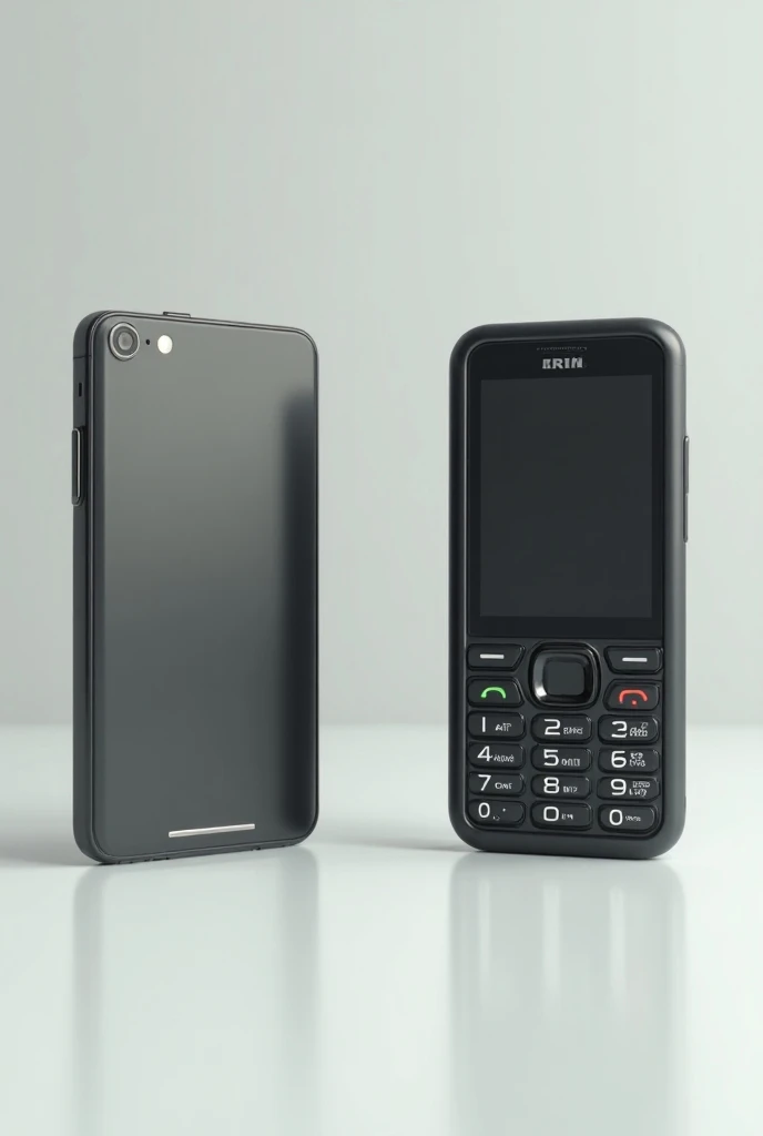 Side-by-side image showing a modern smartphone next to the IBM Simon from 1994