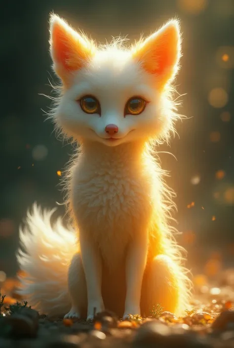  Kitsune is a majestic figure with the features of a child  , A semi-goddess ,  your body wrapped in a luminous aura that radiates natural elements and animal power . He has eyes that change color according to your emotion ,  reflecting the depth of his un...