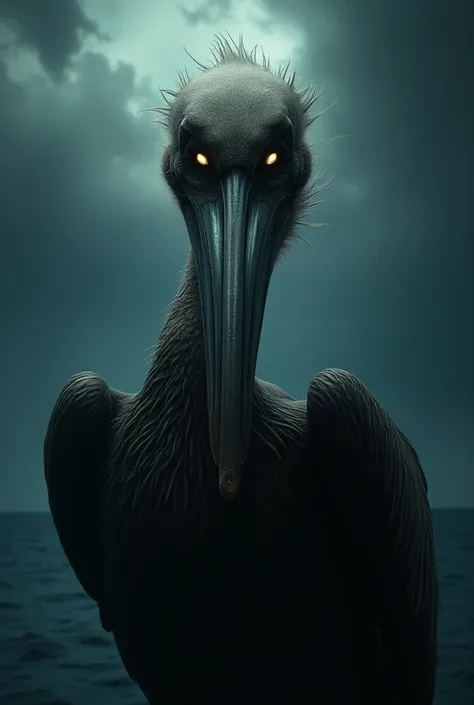 An evil pelican 