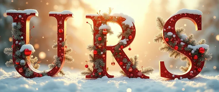 Create me designs for Christmas with letters 
