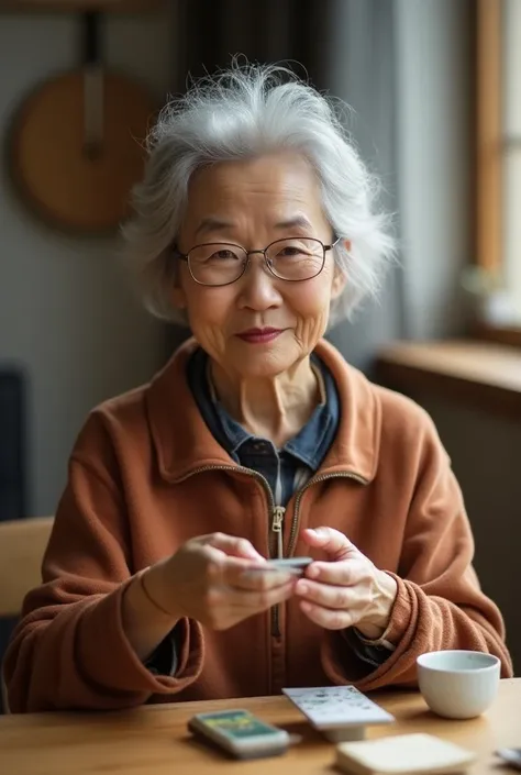 Shes a 70-year-old grandmother from Korea, and she makes me feel that she values social exchange, but she makes it natural without feeling AI, gives points that make indoor activities like here, and makes it natural and not scary, like taking pictures inst...