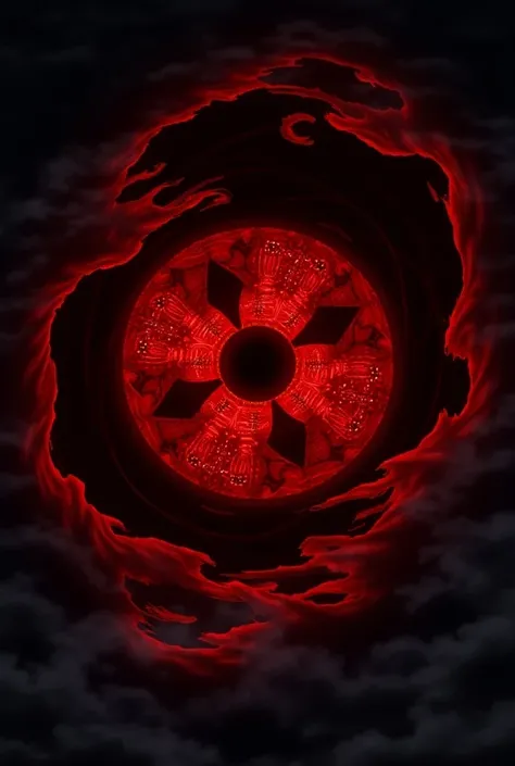 A Sharingan from the Naruto Shippuden anime
