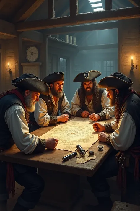 Pirates organizing to search for treasure