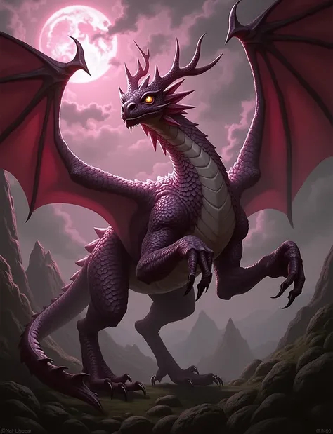 masterpiece, best quality, There is 1 biped Dragon with dignity and intelligence, epic fantasy card game art, highly detailed fantasy art, detailed digital 2d fantasy art, epic fantasy artwork, epic fantasty card game art, Magic The Gathering Art, symmetri...