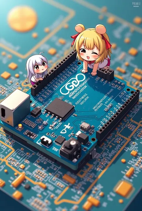 Arduino Uno with animes 