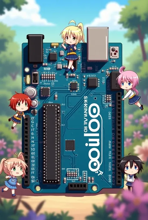 Arduino Uno with animes 