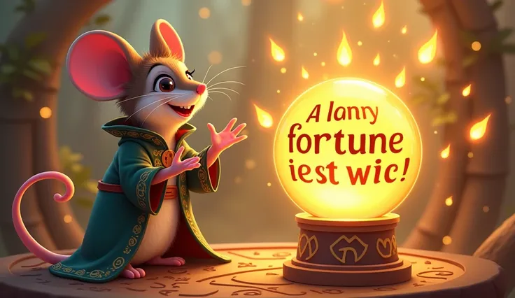 fortune mouse with animated text says 100 strategi bersama coblos4d,