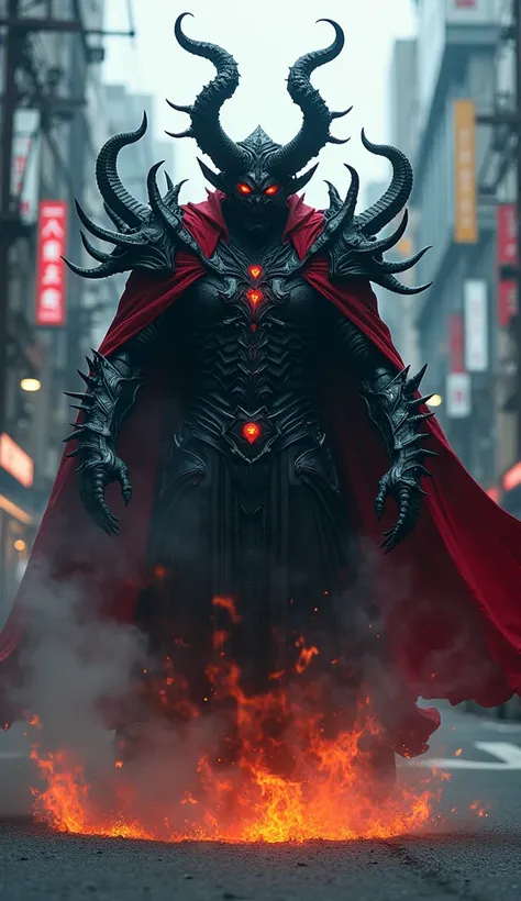  live action footage in 4K in high quality like a movie。 scares me even more、The armor is also spiny 、Put on a red cloak、Become a demon king 、Put on more squid、Wear a black flame、The demon wearing black armor that appeared on the streets of Tokyo 　もっとWear ...