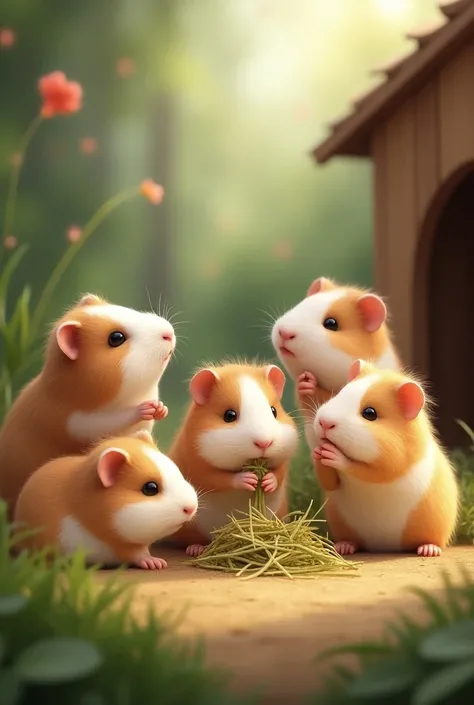 5 guinea pigs