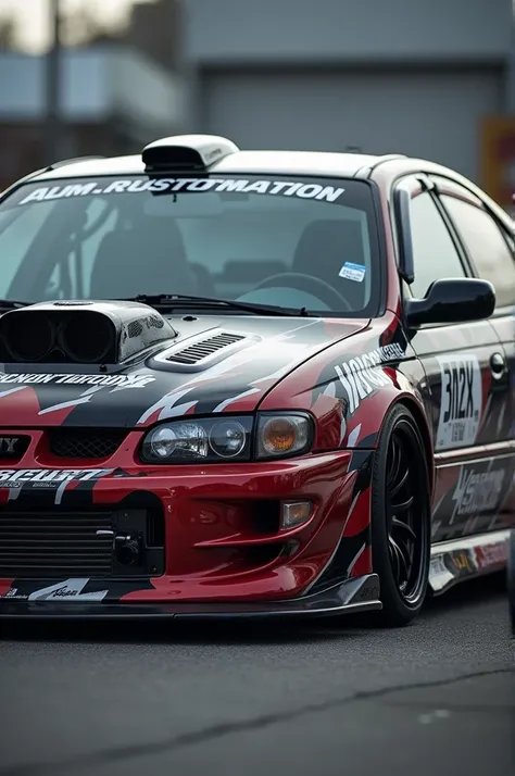 Toyota Corolla 2000 Tuning written the text TheDesmon