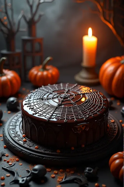 Bolo de chocolate halloween 