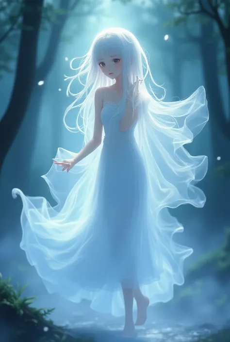 A beautiful anime ghost 