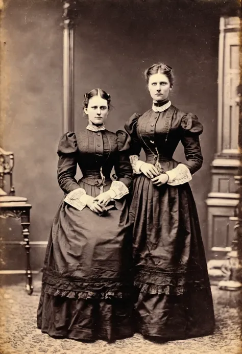 Mary e Emily Prey em 1886