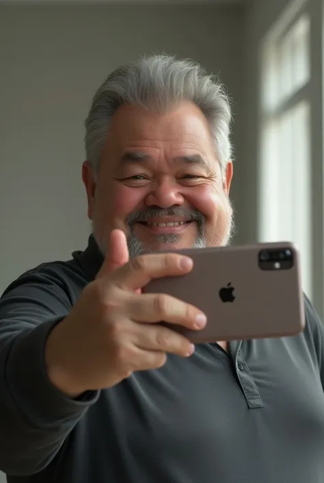  Create an ultra realistic picture of the same man you created. 50 years old slightly overweight .  The man takes a selfie of himself .  The picture should be as real as possible again . The man takes a selfie of himself with his cell phone .  He takes the...