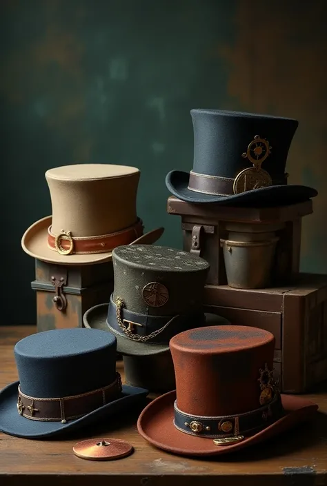  Hats or hats that relate to the great inventors of human history. If possible with several colors .