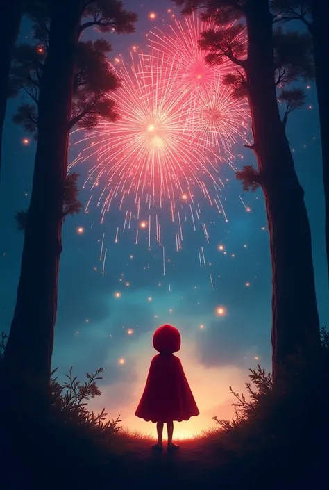 Make a connection between Little Red Riding Hood and the fireworks