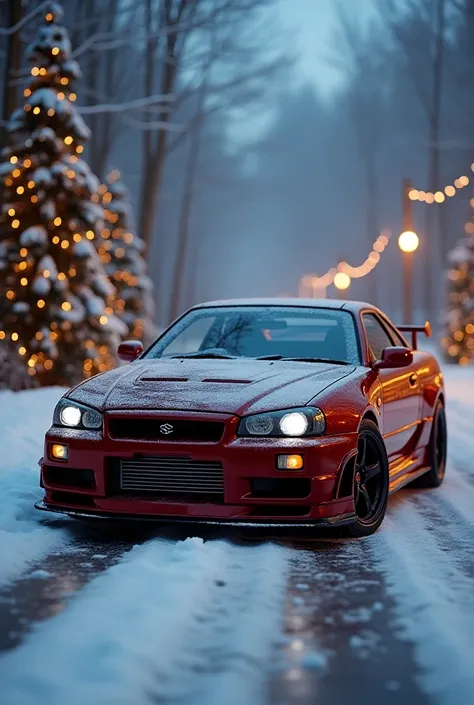 car (Nissan GTR R34) Christmas 