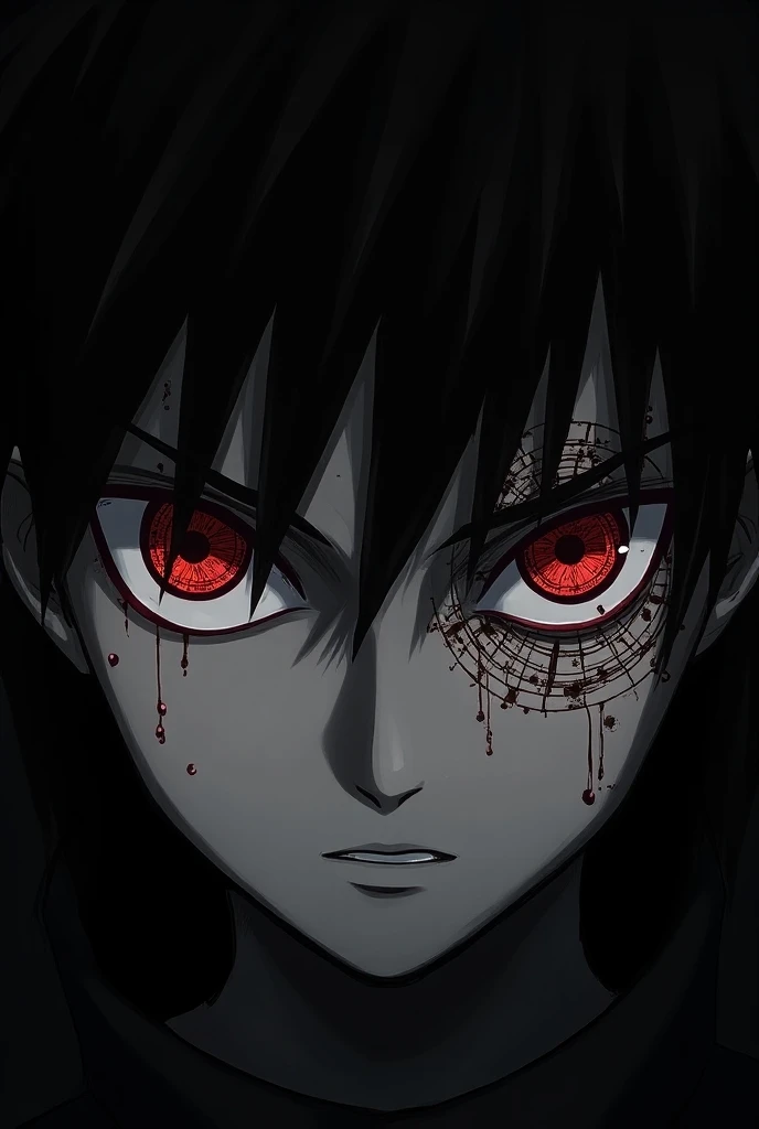 Make some pair of eyes of the Uchiha clan ,  and make a design of a Mangekyou Sharingan that controls time, ( please design it as if it were a clockwise )