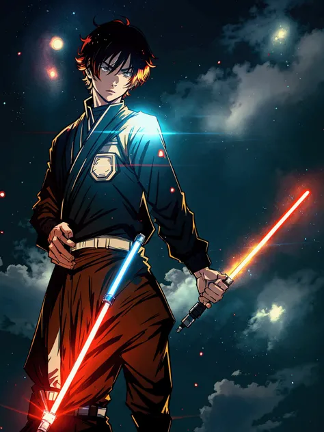 Manga Star Wars Man with Short Hair