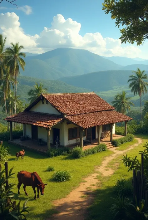 House in Colombia cattle ranchers in El Caqueta