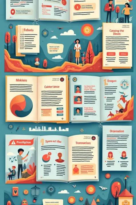 make an image ( design ) Easy Lap Book ,  with the subject international organization with illustrative colors and hidden and accurate information 