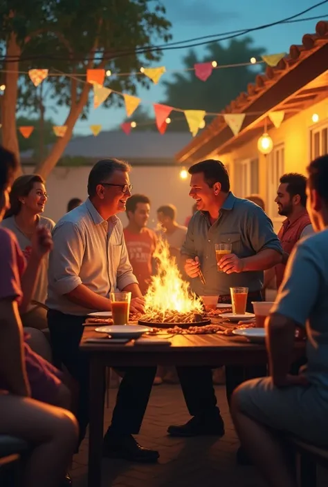 I created the image of Lula and Bolsonaro at a barbecue on Sunday night 