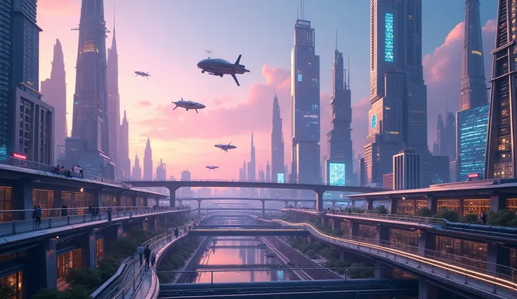 super futuristic city 