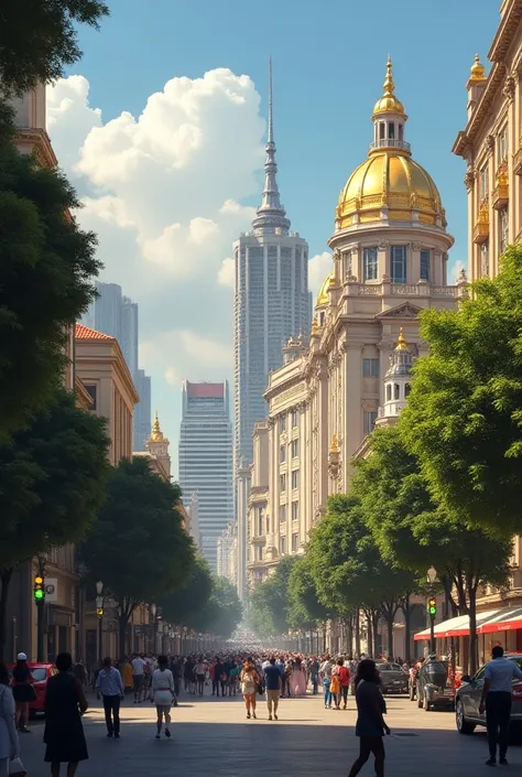  The city of São Paulo as it would be if Brazil were a monarchy, Brasília and Sao Paulo 