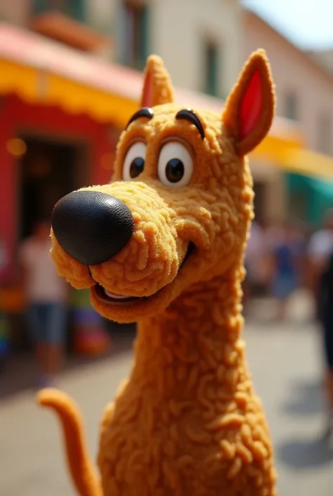 Scooby doo in the form of Spanish churros 