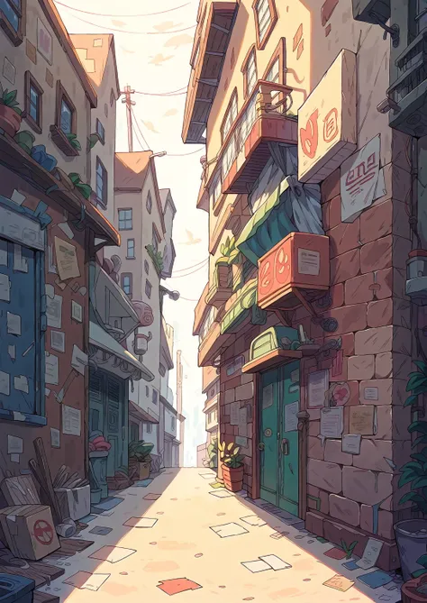 Perfect anatomy, Perfect color, best detailed body, Perfect illustration, masterpiece, ultra-detailed, 16K quality, small first grader school girl, leotard, alleyway