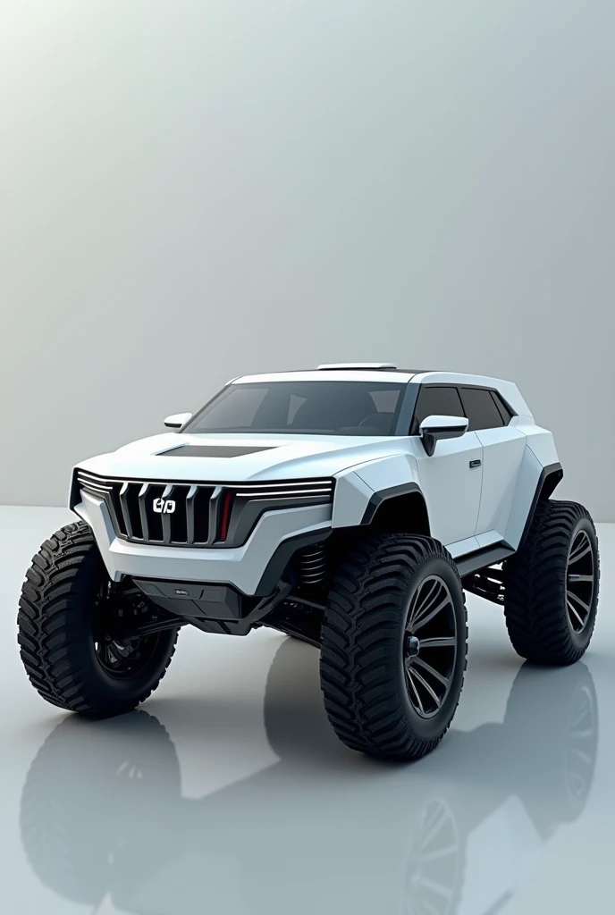 Hummer Year 9,999,,  futuristic cyber galactic design, Full Lugo , 
with very thin ultra-thin linear in-line headlights, elegant, very thin linear in-line design ,  with a 
giant very tall hydraulic suspension spring more than 3 meters high above the groun...