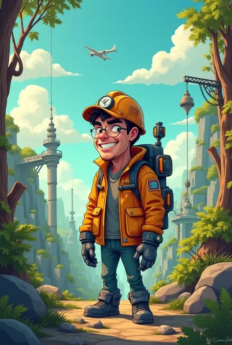 He creates an engineer who exploits nature for his own good regardless of the damage it causes to nature and is an ambitious engineer who is a cartoon
