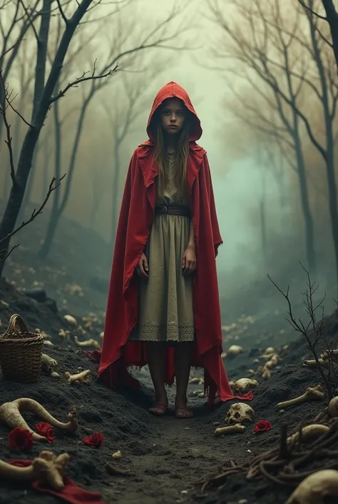 Make a connection between Little Red Riding Hood and deforestation and burning