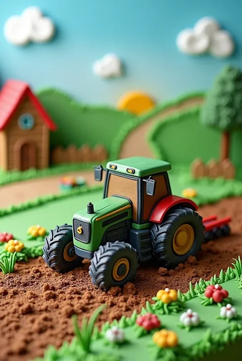  Cake that reflects the love for the countryside, The tractors and the race of laws 
