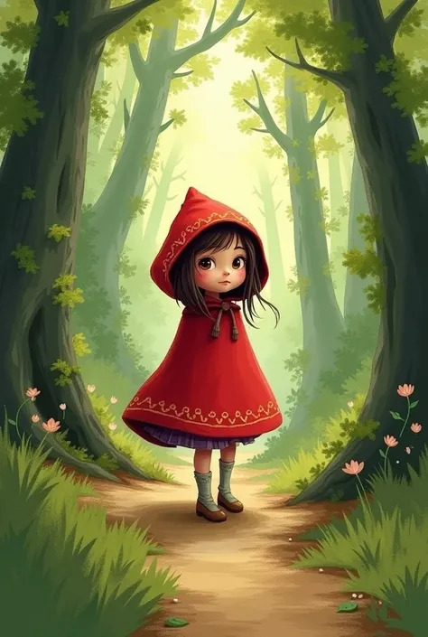 Little Red Riding Hood but in an easy sketching