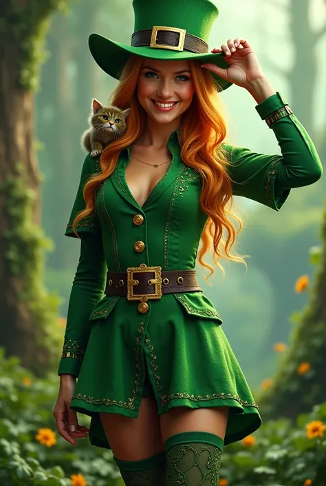  Nina Osborn costume ( Marvel Green Leprechaun)
