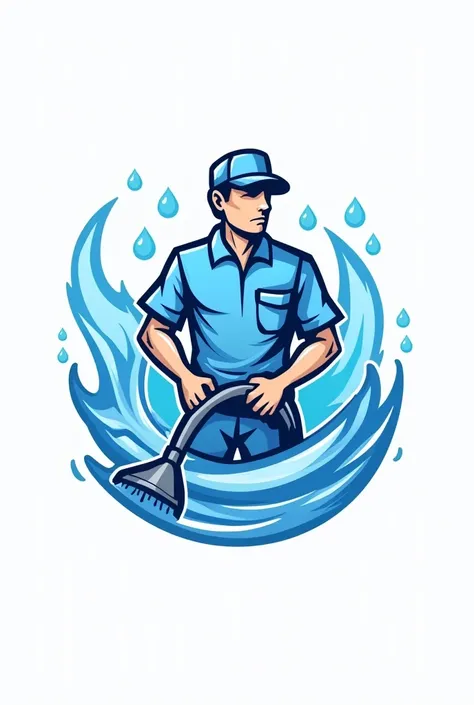 Pool cleaning logo 