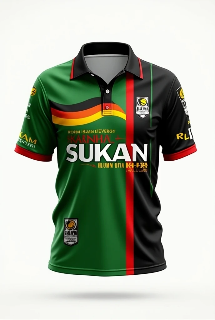 Design for me a very SIMPLE design of collar shirt Jersey for sport carnival.
On the jersey, must have a logo of alumni palapes uitm (X-ROM) and glancemy sdn bhd. Please find a logo in facebook.
A wording at the front shall have a wording of "Karnival Suka...