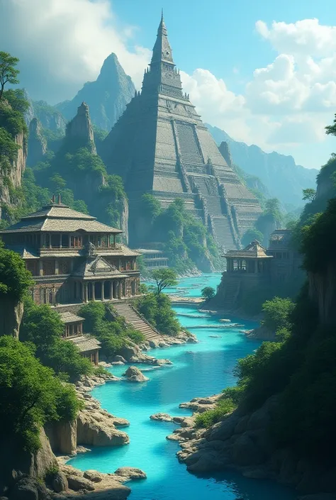  fictitious Náyara City ,  of water teachers  ( Avatar The Legend of Aang )  Seri culture of Mexico .
 Beautiful city and architecture, with pyramids .
celestial.