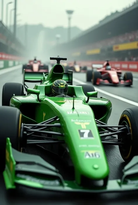 The Hulks Formula 1 car
