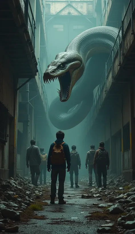  Big Snake Determined to Retaliate ， Students Hid in an Abandoned Factory and Set Up Traps， Preparing to Ambush Big Snake ！|【 Snake Island Mad Python 】|thriller/venture/Disaster |【Movie Party 】