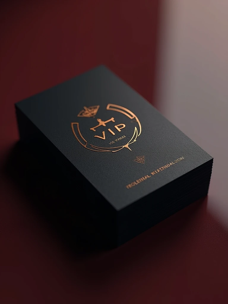 vip club business card elegant style