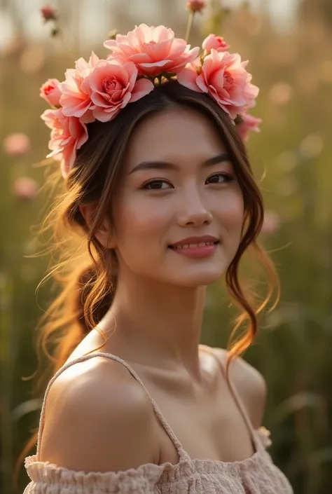 A very pretty flower woman 