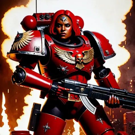 Warhammer 40K female space marine blood angel