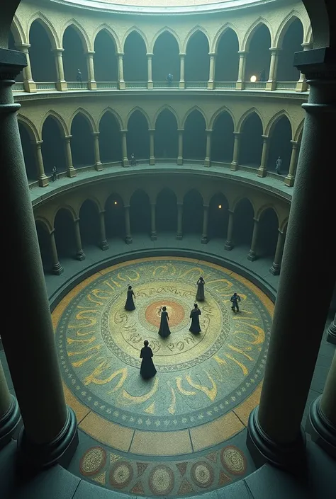 6 images that relate .  The play The Courtyard of the Circles 