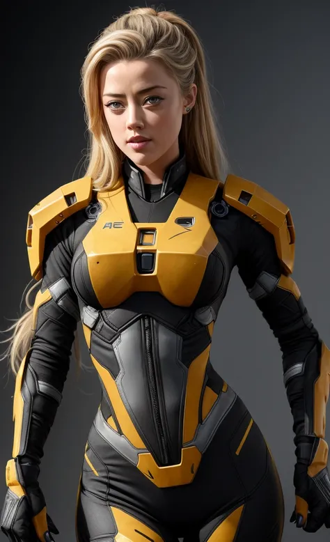 AMBER HEARD, HALO REACH , e-sport,  slim athletic body ,  costume with beautiful detailed face