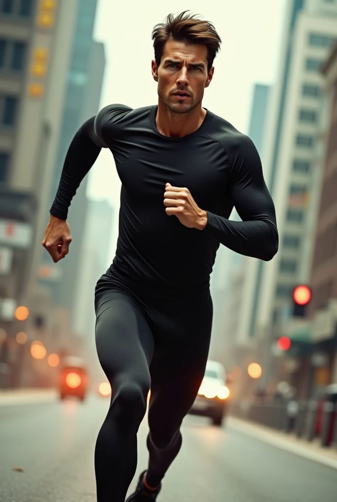 Give me a picture of Tom Cruise running 