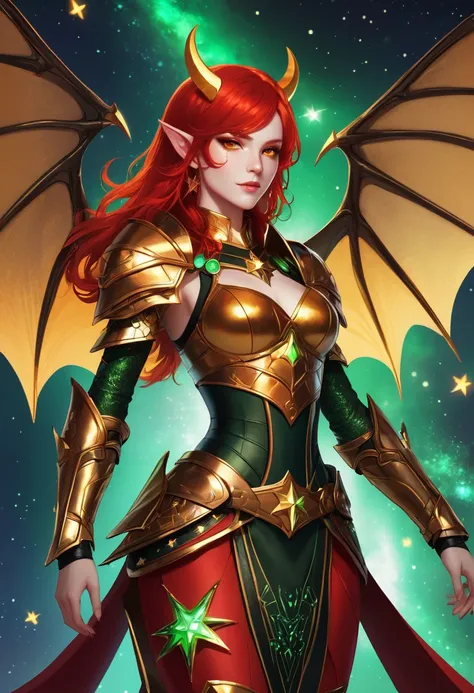 appearance: astryd is a demon lord with bright red hair that cascades down to her waist, her eyes are bright green, and her skin...